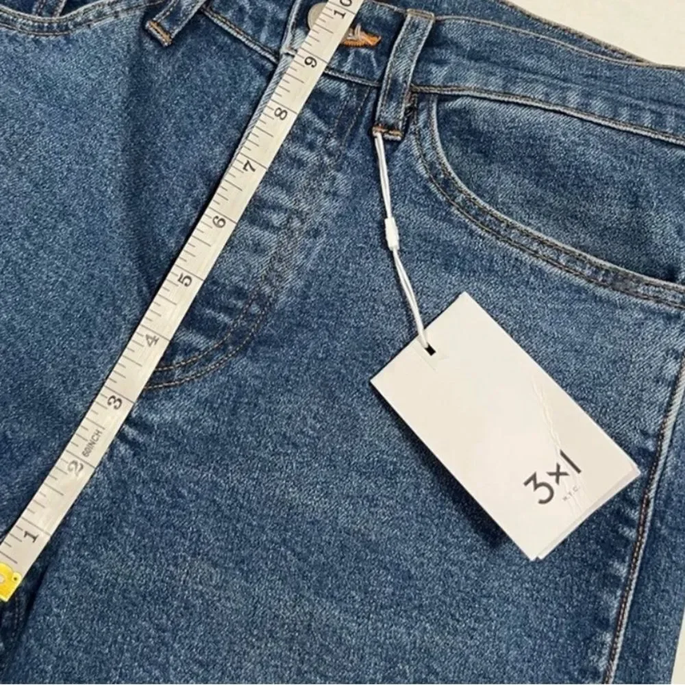 NEW 3x1 MIMi CUTTRELL Kelli Flared Slit High Rise Jeans Button Fly size 25